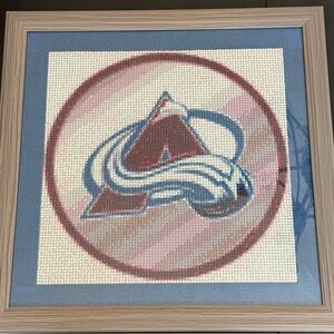 Red and Blue Abstract Sports Art